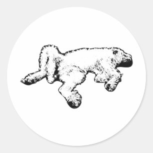 Adesivo de Arte com Tinta do Spinone Feliz