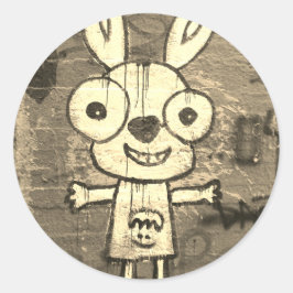 Adesivo de arte de grafite do MONSTRO FELIZ