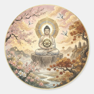 Adesivo de Arte de Meditação Gautam Buddh - Dha Pa
