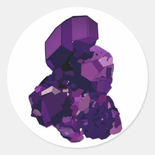 Adesivo de Arte em Pedra de Cristal de Ametista