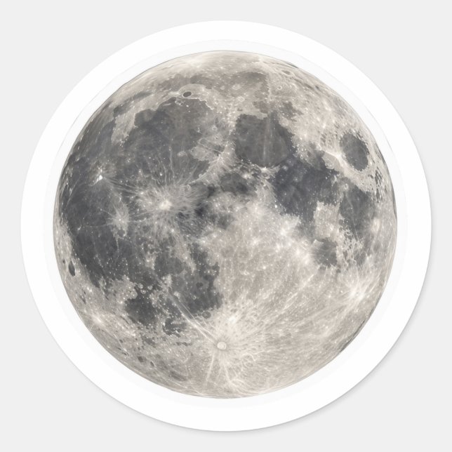 Adesivo de Arte Estética do Céu Noturno de Lua Che (Frente)