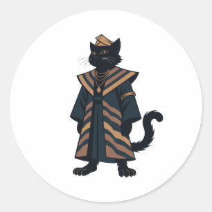 Adesivo de Arte Popular Gato Preto do Faraó