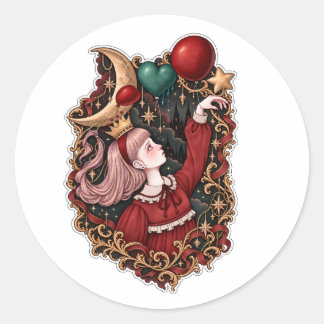 Adesivo de Arte Simbólica Gótica Balão Desinflado