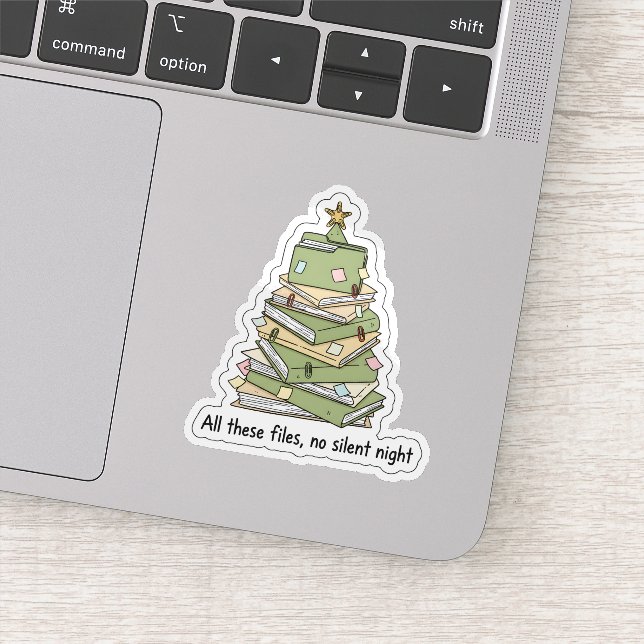 Adesivo de Árvore de Arquivos de Natal (Detalhe)