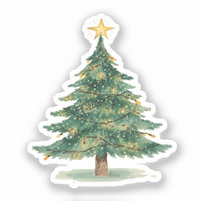 Adesivo de Árvore de Natal (Frente)