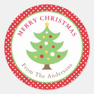 Adesivo de árvore de Natal Personalizado