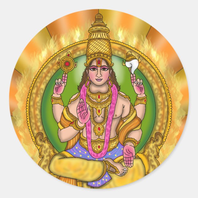 Adesivo de Astrologia do Senhor Sol (Surya) (Frente)