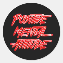 Adesivo de atitude mental positivo