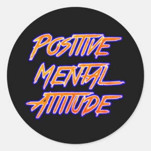 Adesivo de atitude mental positivo