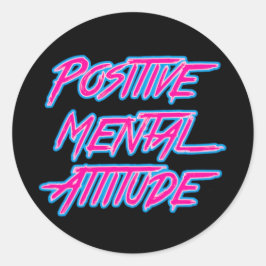 Adesivo de atitude mental positivo