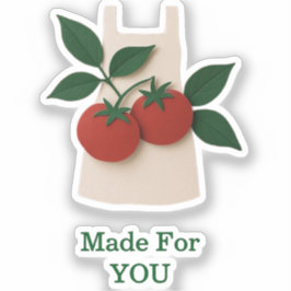 Adesivo de Avental de Tomate — Feito Para Você