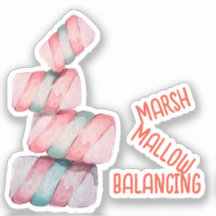 Adesivo de balanceamento de marshmallow