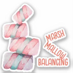 Adesivo de balanceamento de marshmallow