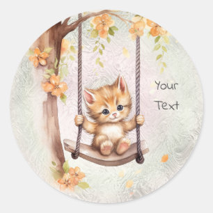Adesivo de Balanço de Gatinho