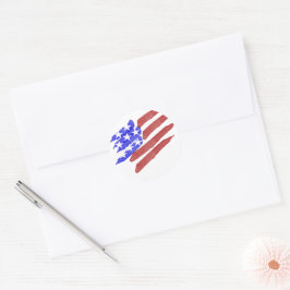 Adesivo de bandeira americana vermelha branca azul