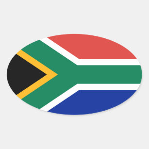 Adesivo de bandeira da África do Sul