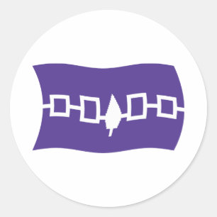 Adesivo de bandeira da Confederação Iroquesa