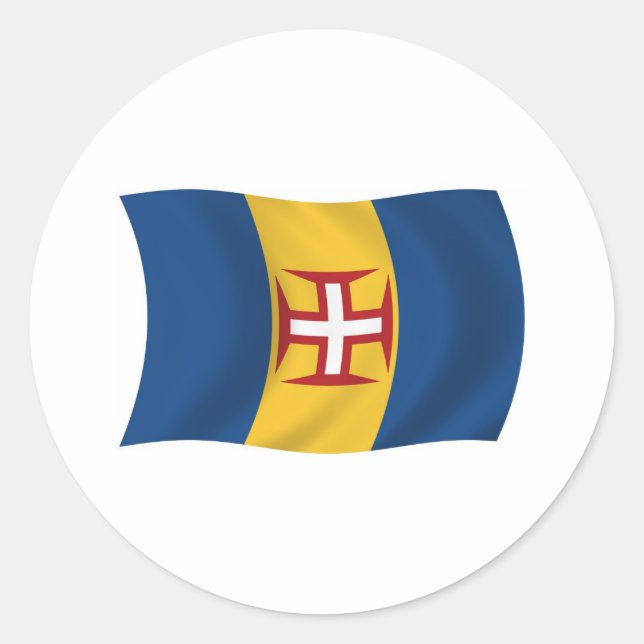 Adesivo de Bandeira da Madeira (Frente)