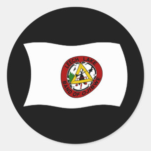 Adesivo de bandeira da reserva de Leech Lake