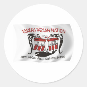 Adesivo de bandeira da tribo Makah