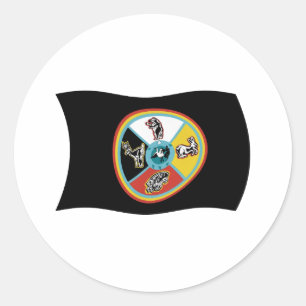 Adesivo de bandeira da tribo Sault Ste. Marie