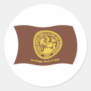 Adesivo de bandeira das tribos Shoshone Bannock