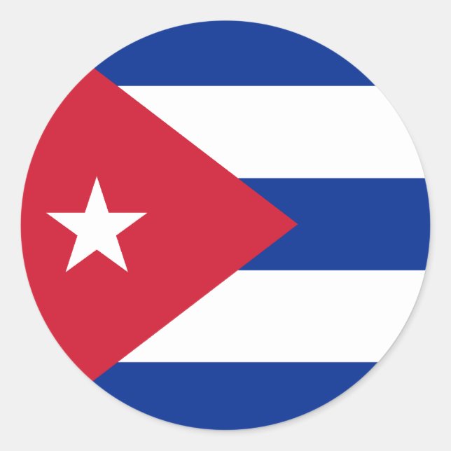 Adesivo de bandeira de Cuba (Frente)