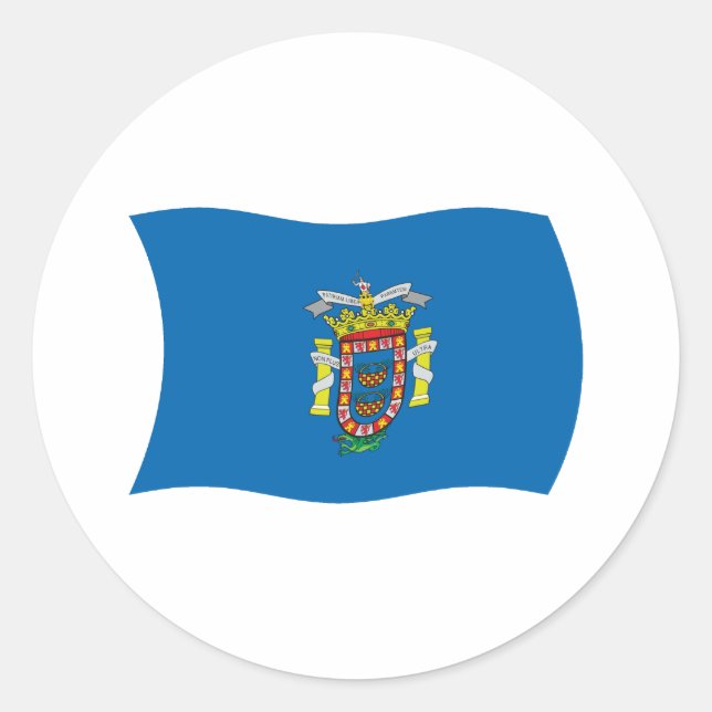 Adesivo de Bandeira de Melilla (Frente)