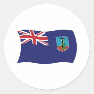 Adesivo de bandeira de Montserrat