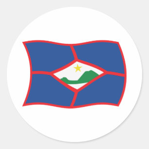 Adesivo de Bandeira de Sint Eustatius