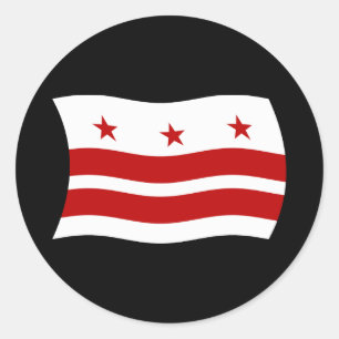 Adesivo de bandeira de Washington D.C.