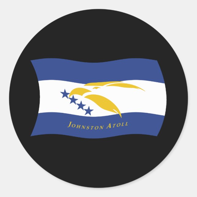 Adesivo de Bandeira do Atol Johnston (Frente)