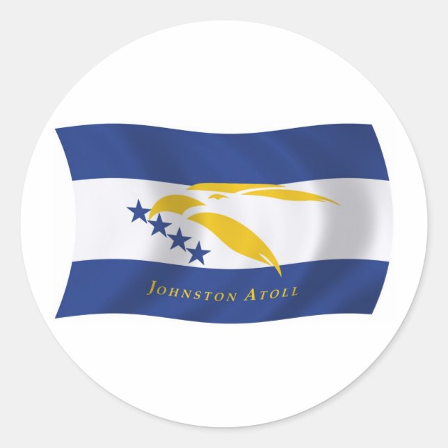Adesivo de Bandeira do Atol Johnston (Frente)