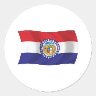Adesivo de Bandeira do Missouri
