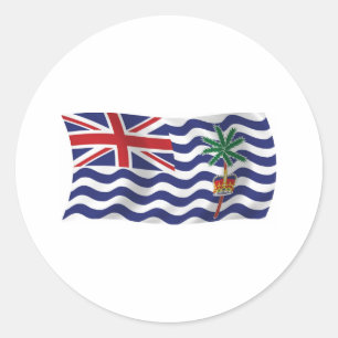Adesivo de bandeira do Oceano Índico Britânico