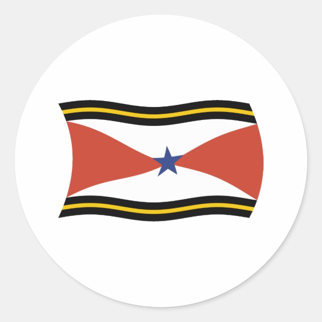 Adesivo de bandeira do povo Akha (Frente)