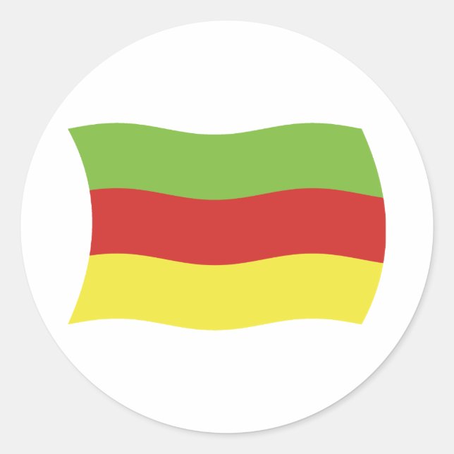 Adesivo de bandeira do povo Bodos (Frente)