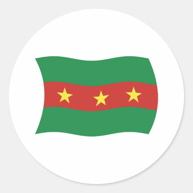 Adesivo de Bandeira do Povo Ewe (Frente)
