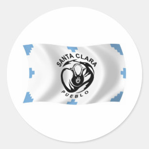 Adesivo de bandeira do povoado de Santa Clara