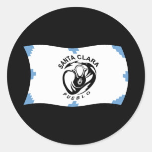 Adesivo de bandeira do povoado de Santa Clara