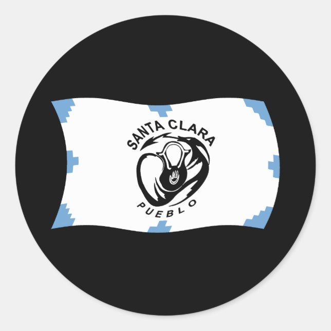 Adesivo de bandeira do povoado de Santa Clara (Frente)