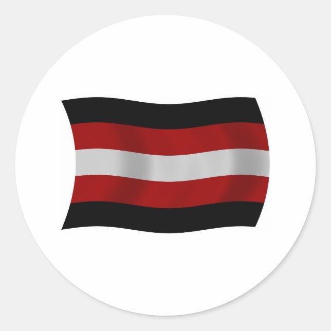 Adesivo de bandeira do Satanismo (Frente)