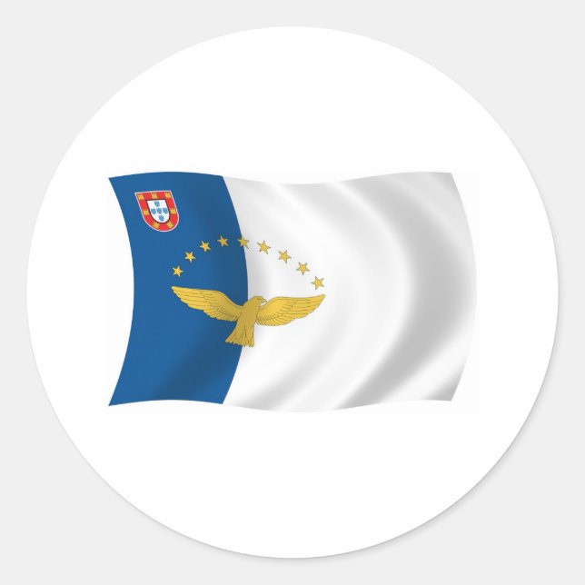 Adesivo de Bandeira dos Açores (Frente)