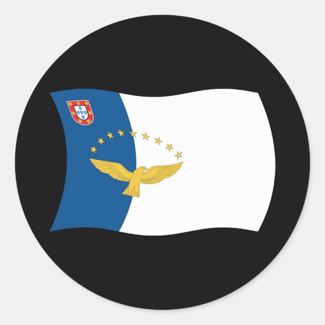 Adesivo de bandeira dos Açores (Frente)