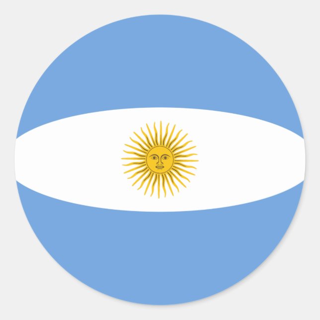 Adesivo de Bandeira Fisheye da Argentina (Frente)