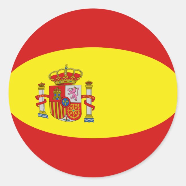 Adesivo de Bandeira Fisheye da Espanha (Frente)