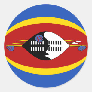 Adesivo de Bandeira Fisheye de Essuatíni