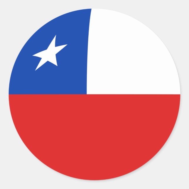 Adesivo de Bandeira Fisheye do Chile (Frente)