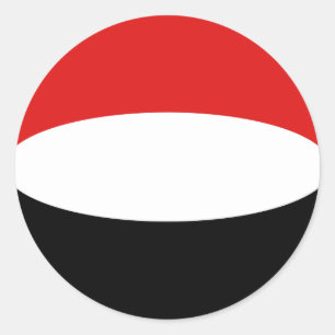 Adesivo de Bandeira Fisheye do Iêmen