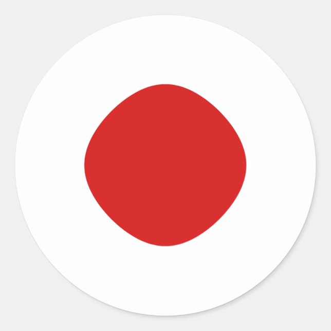 Adesivo de Bandeira Fisheye do Japão (Frente)